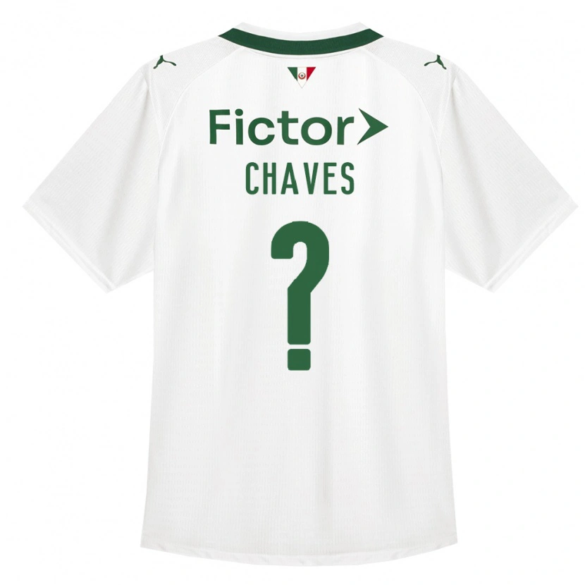 Danxen Donna Maglia João Chaves #0 Verde Bianco Kit Gara Away 2026/27 Maglietta