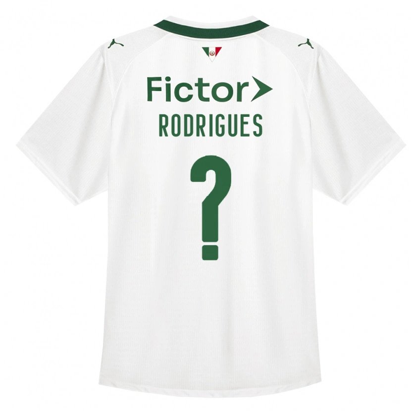 Danxen Donna Maglia César Rodrigues #0 Verde Bianco Kit Gara Away 2026/27 Maglietta