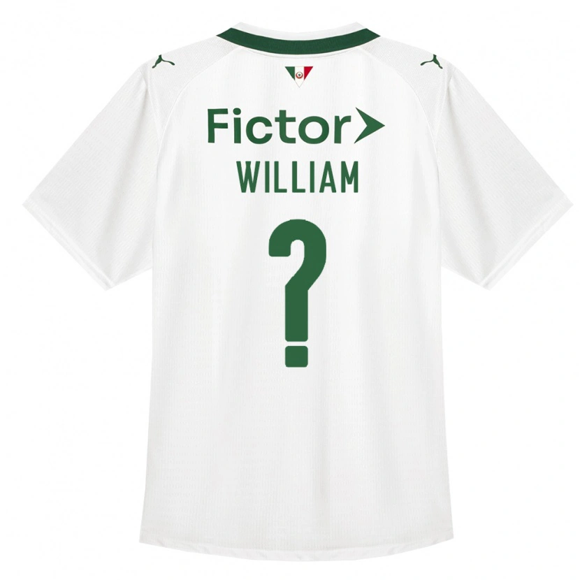 Danxen Donna Maglia William #0 Verde Bianco Kit Gara Away 2026/27 Maglietta