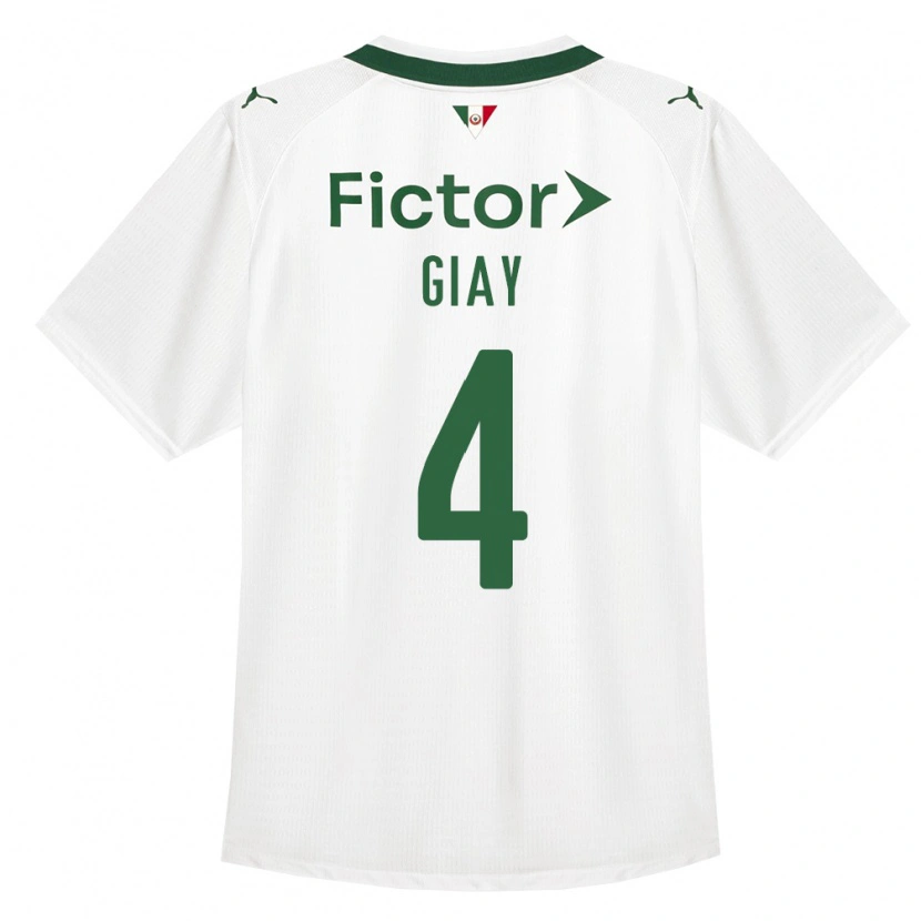 Danxen Donna Maglia Agustín Giay #4 Verde Bianco Kit Gara Away 2026/27 Maglietta