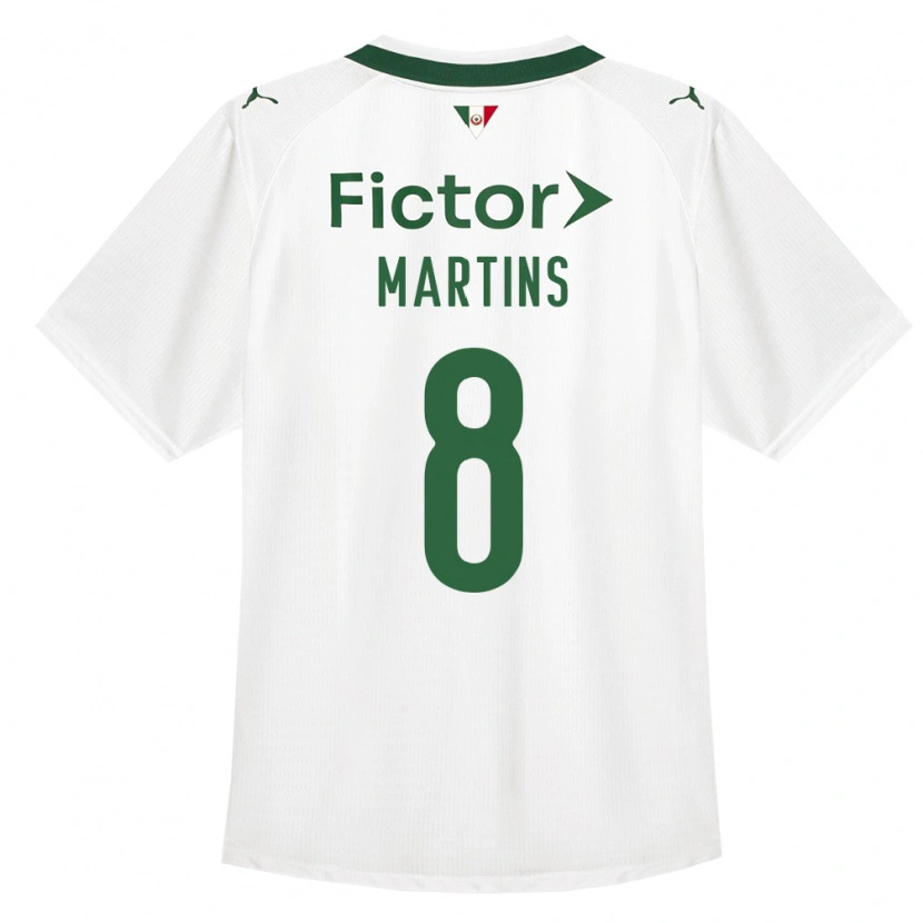 Danxen Donna Maglia Diany Martins #8 Verde Bianco Kit Gara Away 2026/27 Maglietta