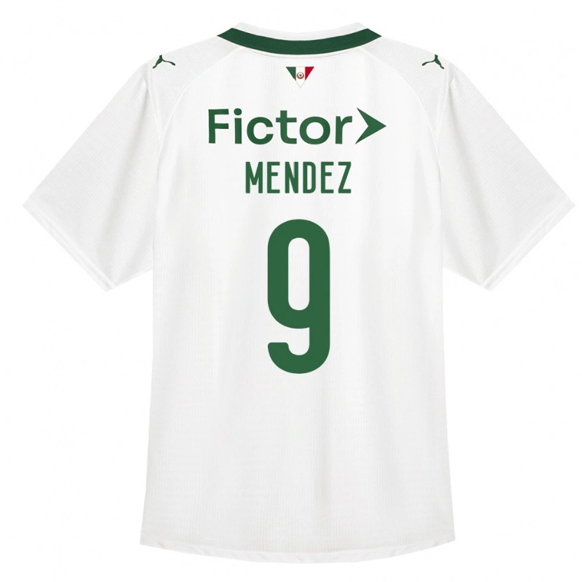 Danxen Donna Maglia Cesar Mendez #9 Verde Bianco Kit Gara Away 2026/27 Maglietta