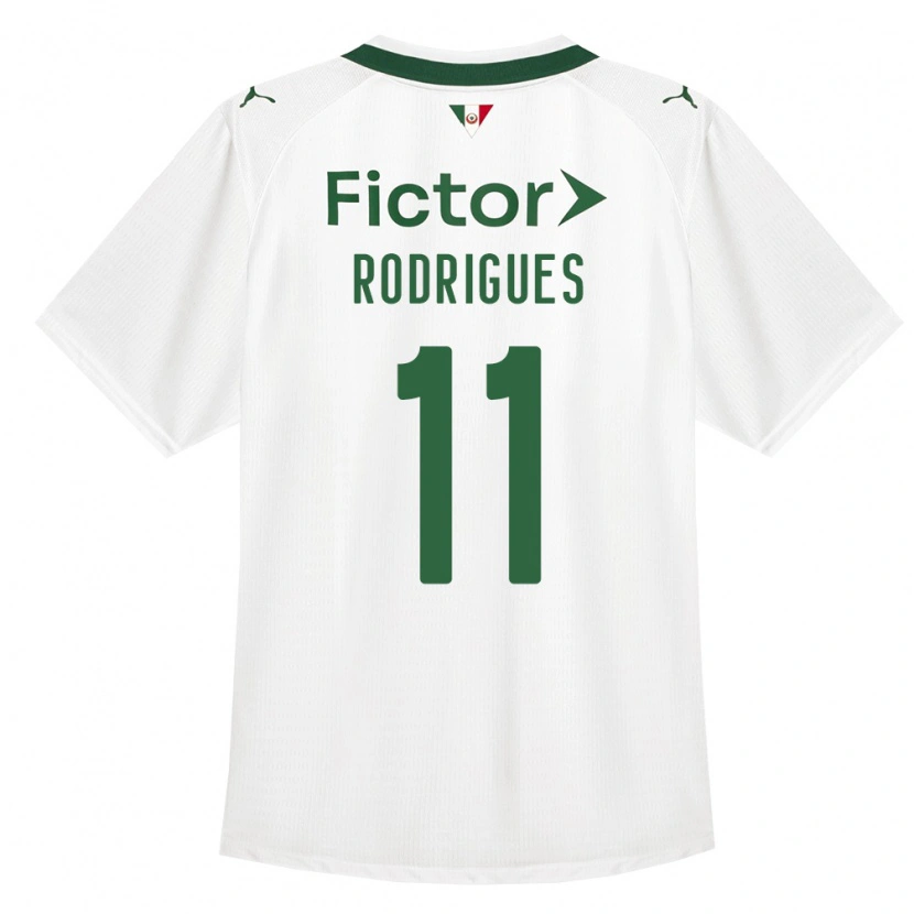 Danxen Donna Maglia Bruno Rodrigues #11 Verde Bianco Kit Gara Away 2026/27 Maglietta