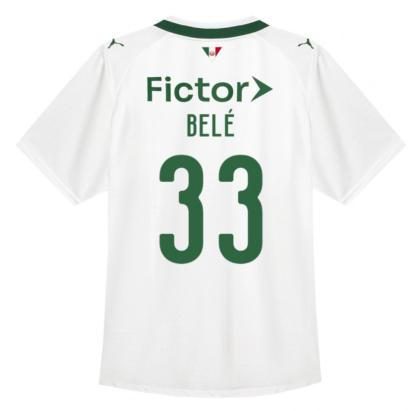 Danxen Donna Maglia Erick Belé #33 Verde Bianco Kit Gara Away 2026/27 Maglietta