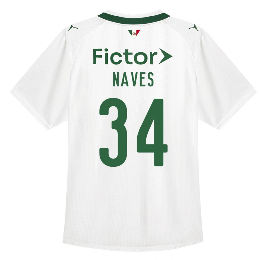 Danxen Donna Maglia Naves #34 Verde Bianco Kit Gara Away 2026/27 Maglietta