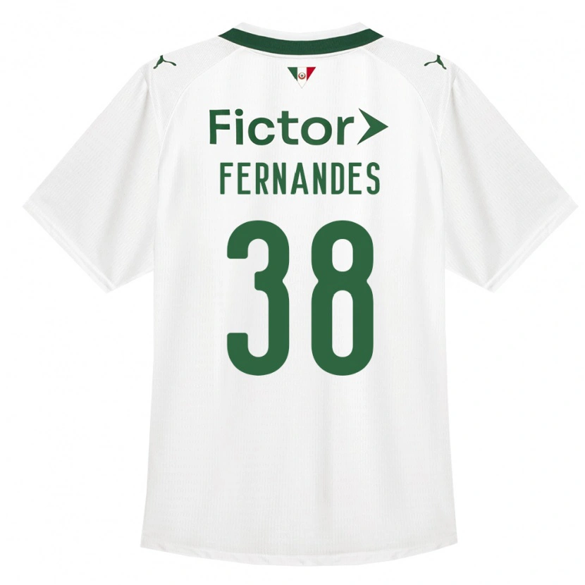 Danxen Donna Maglia Matheus Fernandes #38 Verde Bianco Kit Gara Away 2026/27 Maglietta