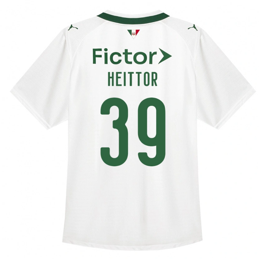 Danxen Donna Maglia Heittor Vinicius Da Silva Nunes #39 Verde Bianco Kit Gara Away 2026/27 Maglietta