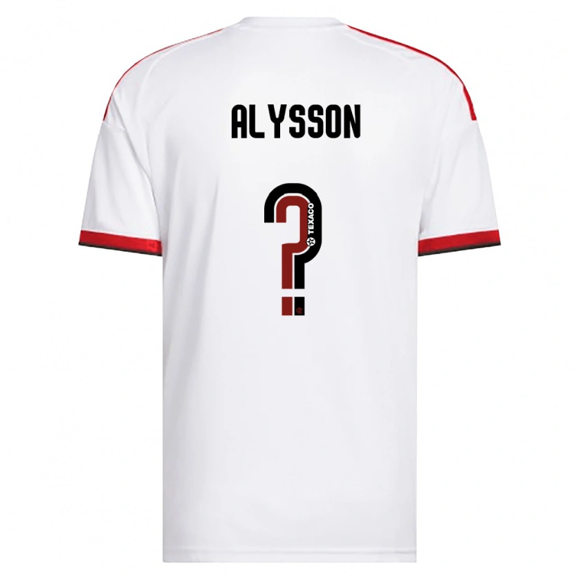 Danxen Donna Maglia Alysson #0 Bianco Rosso Nero Kit Gara Away 2026/27 Maglietta