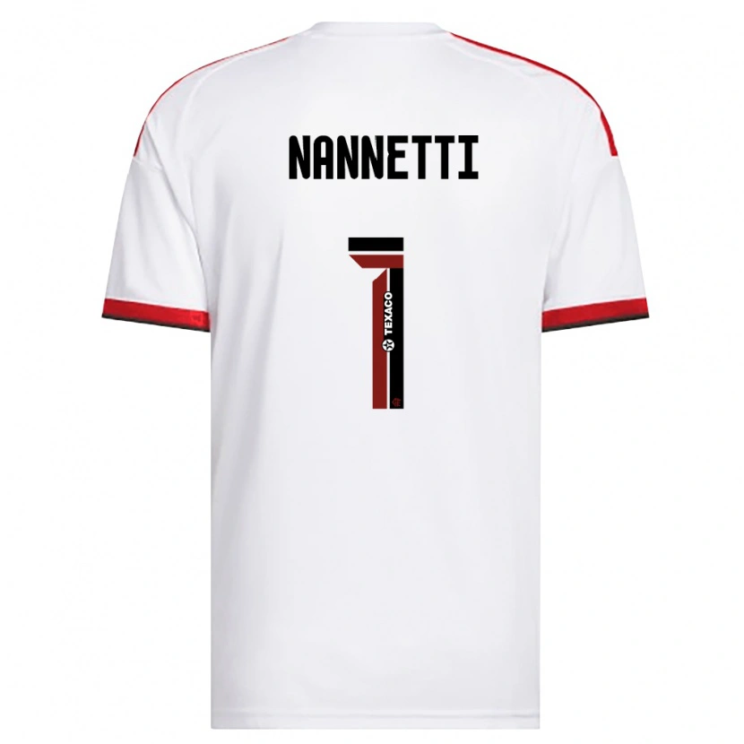 Danxen Donna Maglia Léo Nannetti #1 Bianco Rosso Nero Kit Gara Away 2026/27 Maglietta