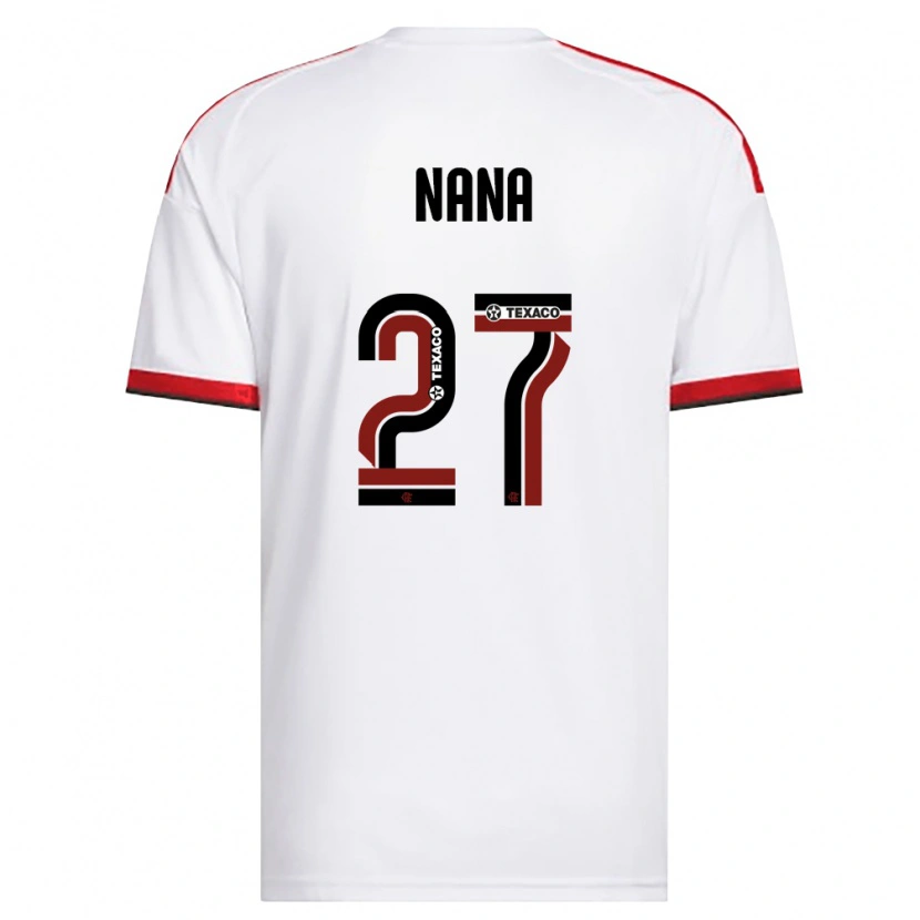 Danxen Donna Maglia Nana #27 Bianco Rosso Nero Kit Gara Away 2026/27 Maglietta