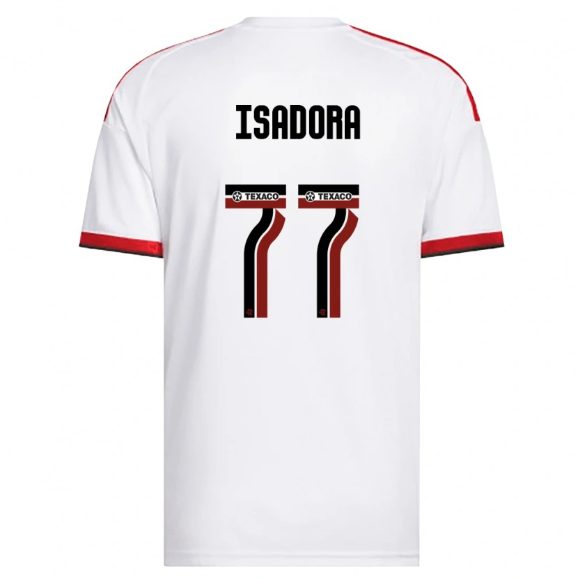Danxen Donna Maglia Isadora #77 Bianco Rosso Nero Kit Gara Away 2026/27 Maglietta