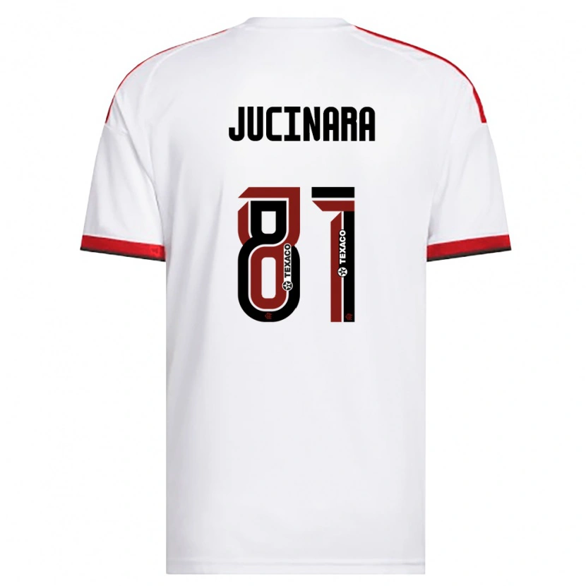 Danxen Donna Maglia Jucinara #81 Bianco Rosso Nero Kit Gara Away 2026/27 Maglietta