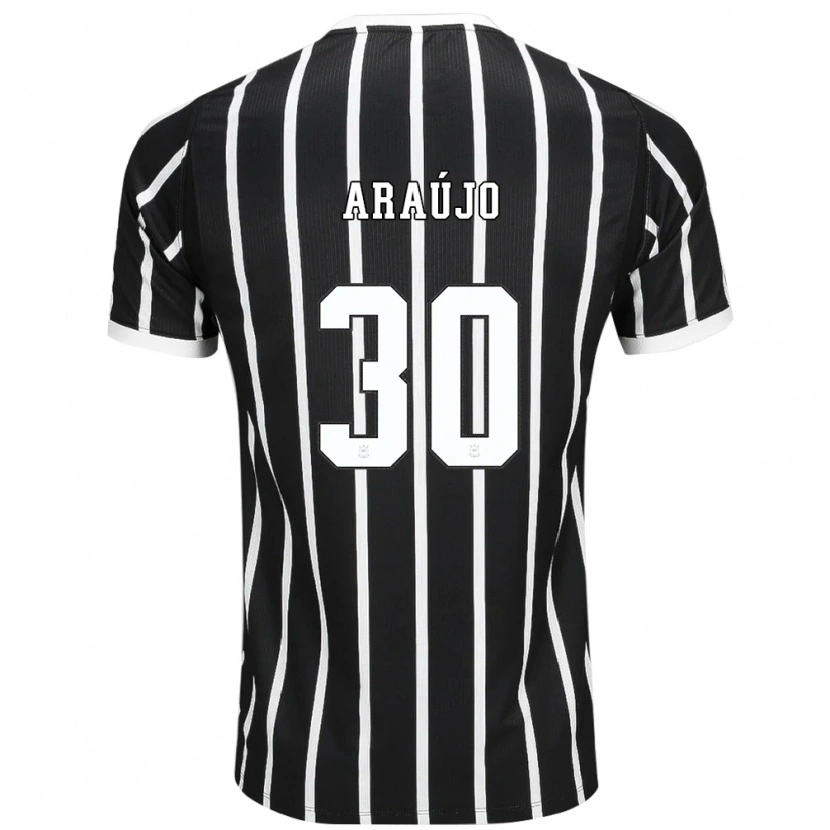 Danxen Donna Maglia Matheus Araujo #30 Nero Bianco Rosso Kit Gara Away 2026/27 Maglietta