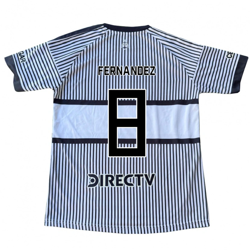 Danxen Donna Maglia Guillermo Fernandez #8 Bianco Giallo Nero Kit Gara Away 2026/27 Maglietta