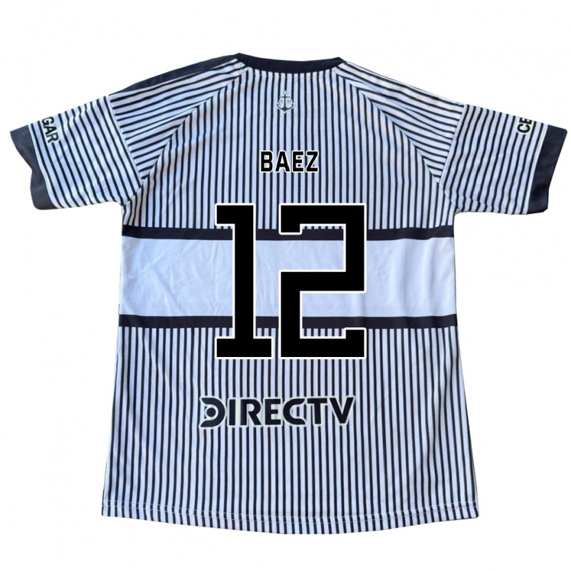 Danxen Donna Maglia Tomás Baez #12 Bianco Giallo Nero Kit Gara Away 2026/27 Maglietta
