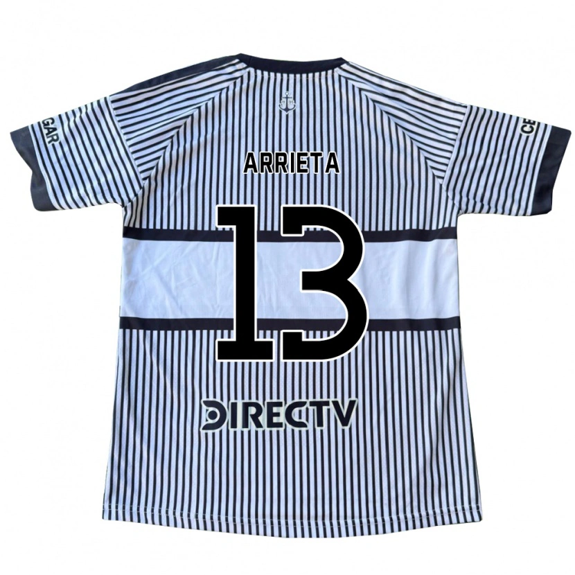 Danxen Donna Maglia Thomas Arrieta #13 Bianco Giallo Nero Kit Gara Away 2026/27 Maglietta