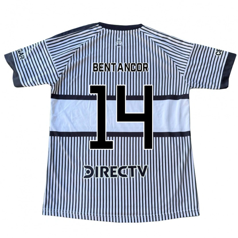 Danxen Donna Maglia Thomás Bentancor #14 Bianco Giallo Nero Kit Gara Away 2026/27 Maglietta