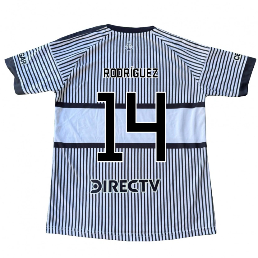Danxen Donna Maglia Isaías Rodríguez #14 Bianco Giallo Nero Kit Gara Away 2026/27 Maglietta