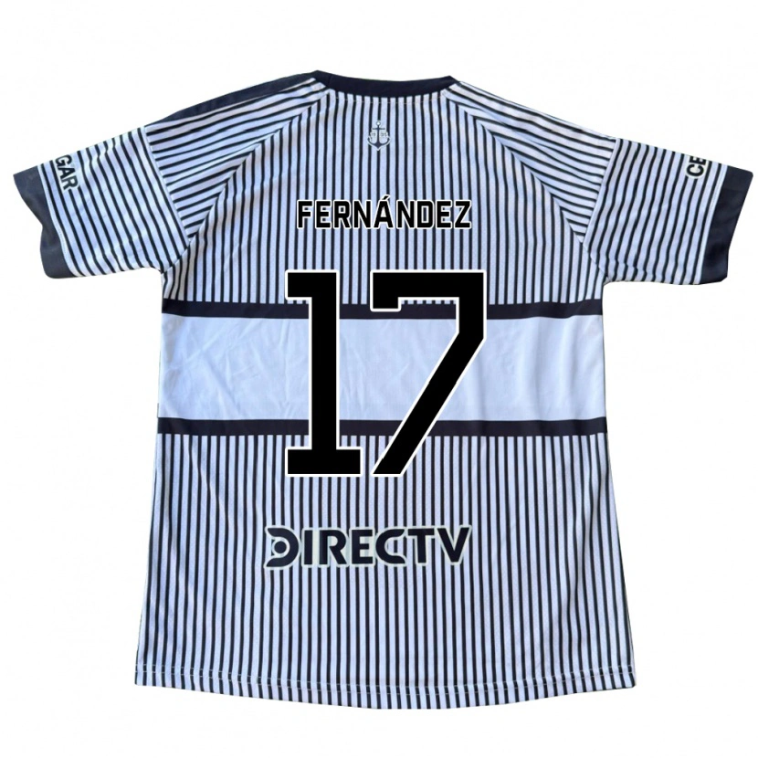 Danxen Donna Maglia Alexander Fernández #17 Bianco Giallo Nero Kit Gara Away 2026/27 Maglietta