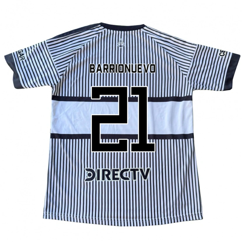 Danxen Donna Maglia Emiliano Barrionuevo #21 Bianco Giallo Nero Kit Gara Away 2026/27 Maglietta