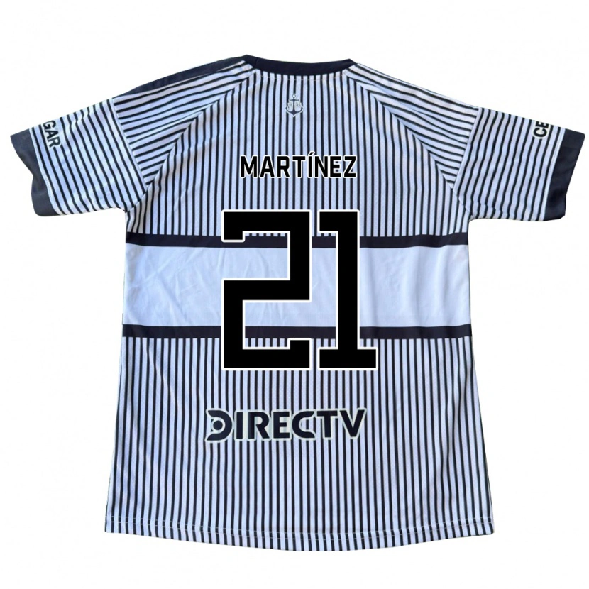 Danxen Donna Maglia Julieta Martínez #21 Bianco Giallo Nero Kit Gara Away 2026/27 Maglietta