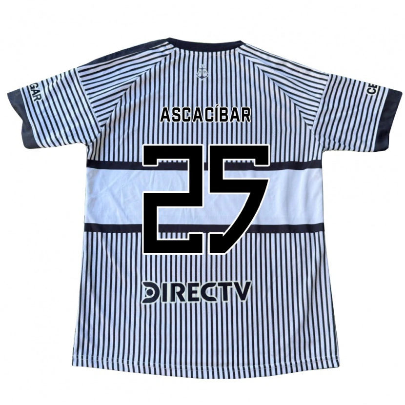 Danxen Donna Maglia Santiago Ascacíbar #25 Bianco Giallo Nero Kit Gara Away 2026/27 Maglietta