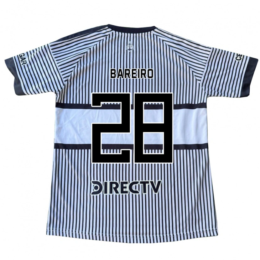 Danxen Donna Maglia Adam Bareiro #28 Bianco Giallo Nero Kit Gara Away 2026/27 Maglietta