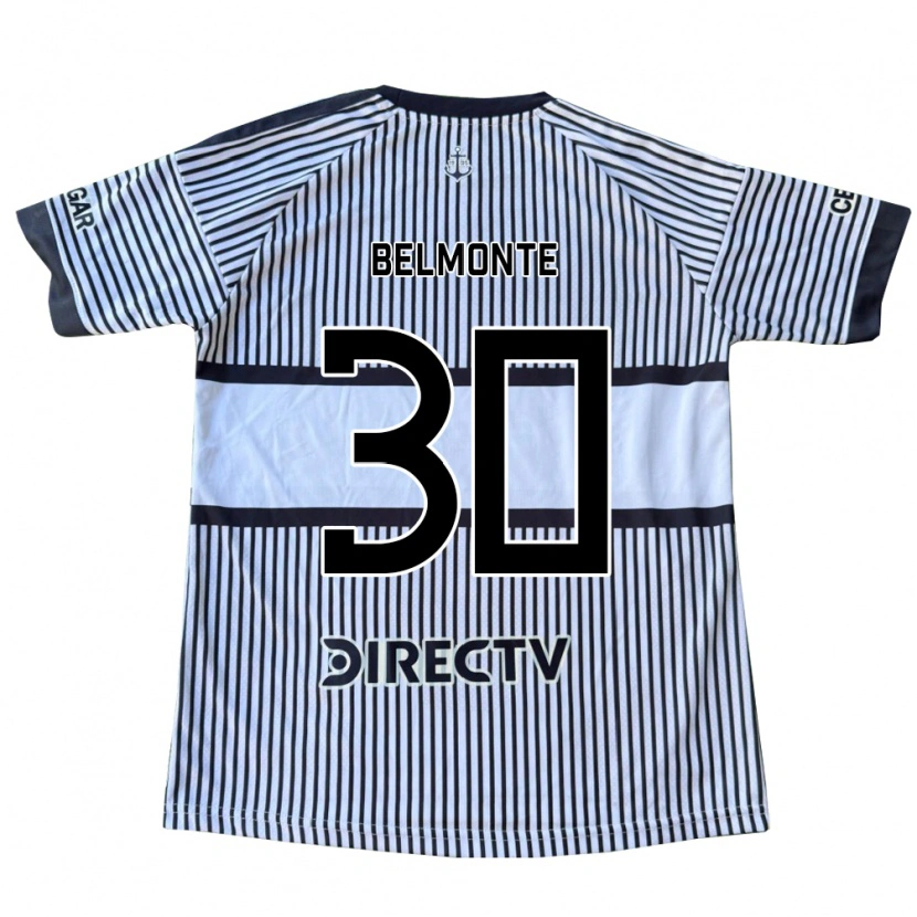 Danxen Donna Maglia Tomás Belmonte #30 Bianco Giallo Nero Kit Gara Away 2026/27 Maglietta