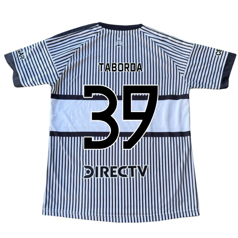 Danxen Donna Maglia Vicente Taborda #39 Bianco Giallo Nero Kit Gara Away 2026/27 Maglietta