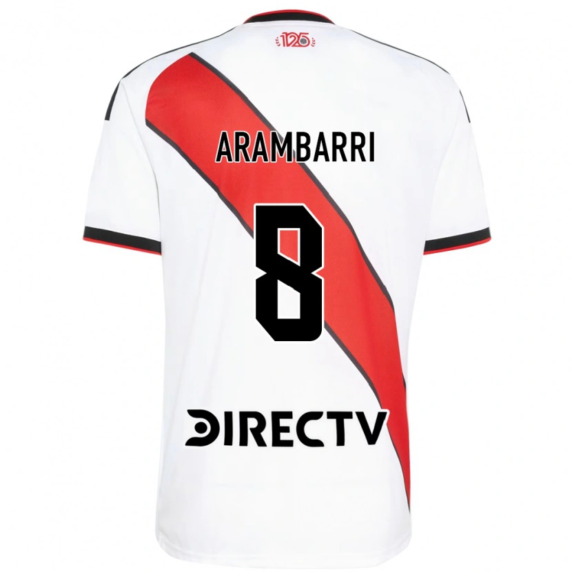 Danxen Bambino Maglia Mauro Arambarri #8 Rosso Bianco Nero Kit Gara Home 2026/27 Maglietta