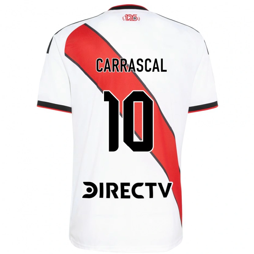 Danxen Bambino Maglia Jorge Carrascal #10 Rosso Bianco Nero Kit Gara Home 2026/27 Maglietta