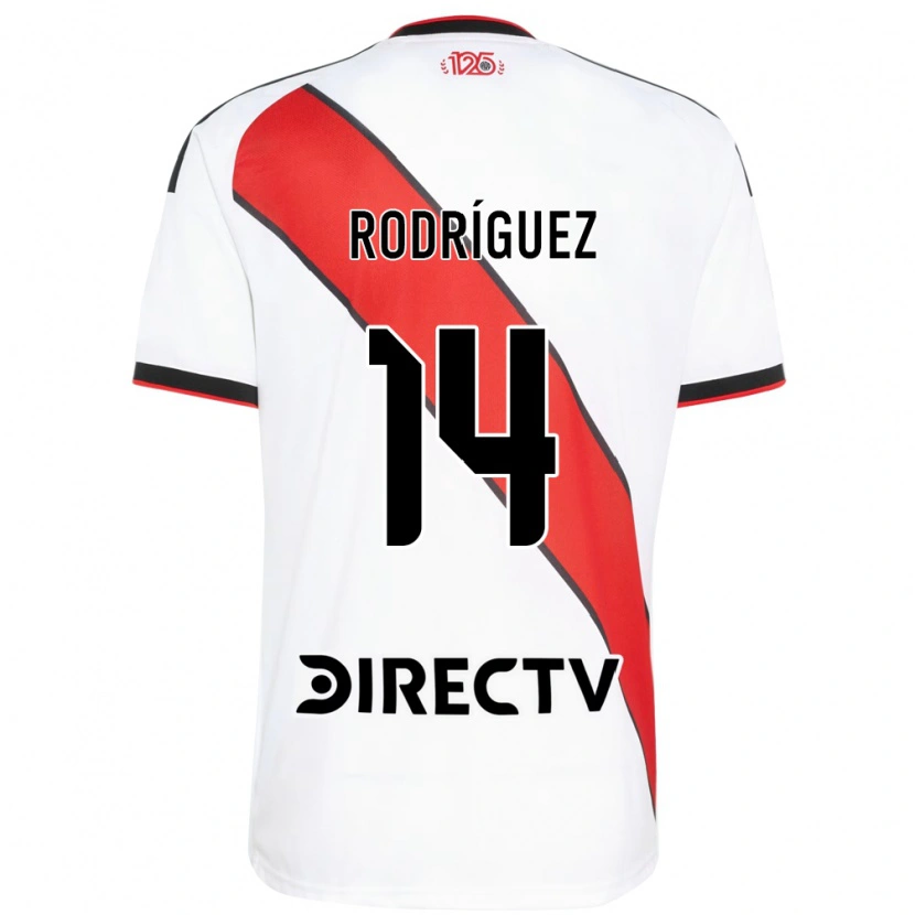 Danxen Bambino Maglia Benjamín Rodríguez #14 Rosso Bianco Nero Kit Gara Home 2026/27 Maglietta