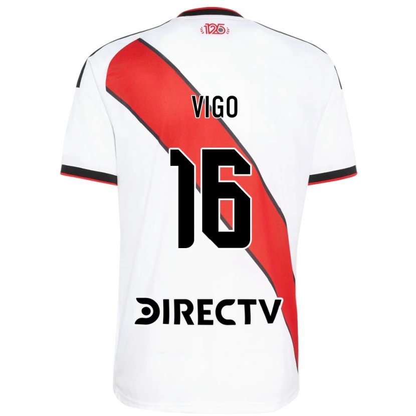 Danxen Bambino Maglia Alex Vigo #16 Rosso Bianco Nero Kit Gara Home 2026/27 Maglietta