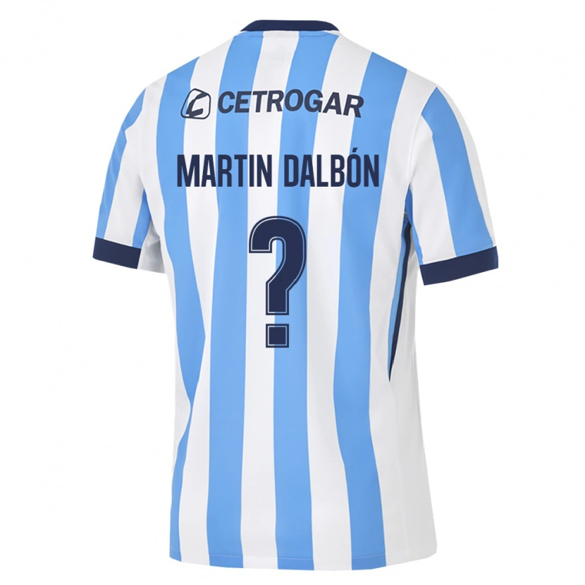 Danxen Bambino Maglia Juan Martin Dalbón #0 Azzurro Bianco Nero Kit Gara Home 2026/27 Maglietta