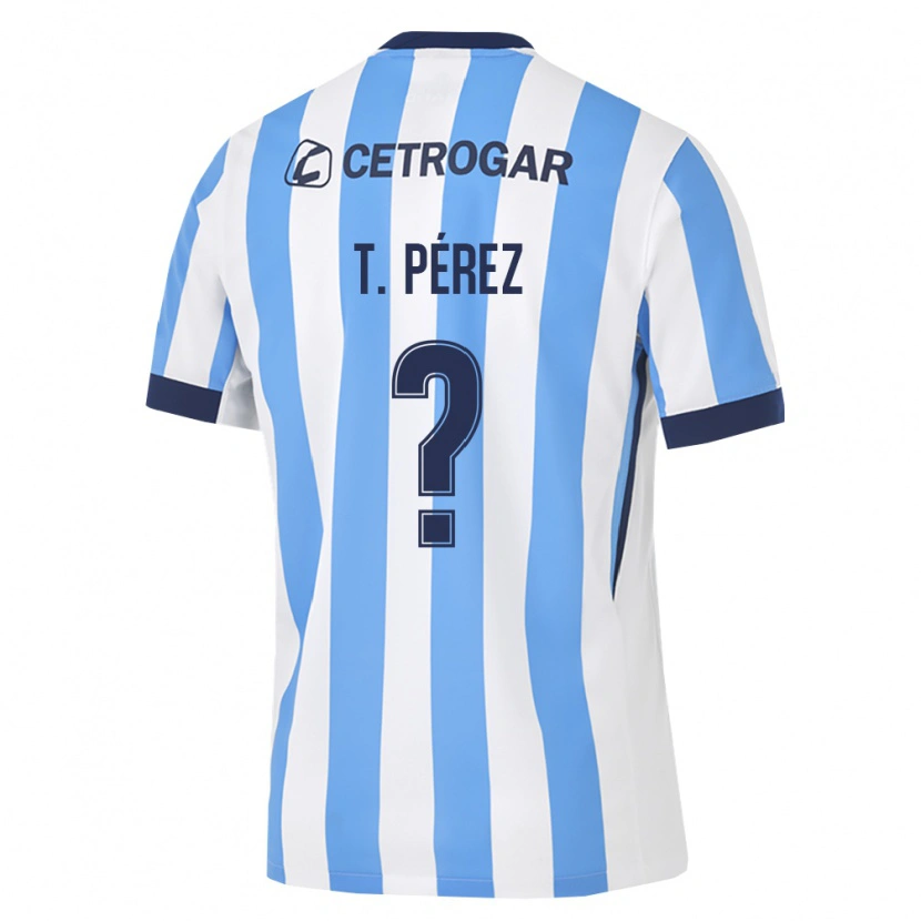 Danxen Bambino Maglia Tomás Pérez #0 Azzurro Bianco Nero Kit Gara Home 2026/27 Maglietta