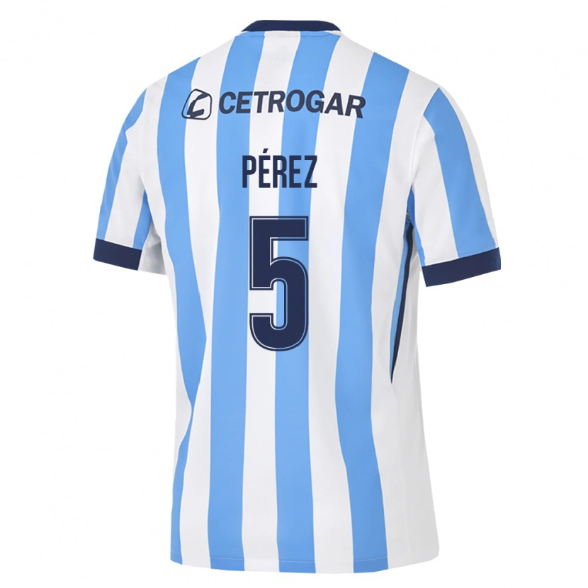Danxen Bambino Maglia Bautista Pérez #5 Azzurro Bianco Nero Kit Gara Home 2026/27 Maglietta