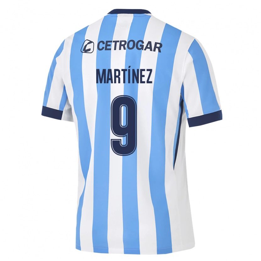 Danxen Bambino Maglia Adrián Martínez #9 Azzurro Bianco Nero Kit Gara Home 2026/27 Maglietta