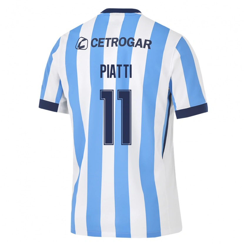 Danxen Bambino Maglia Ignacio Piatti #11 Azzurro Bianco Nero Kit Gara Home 2026/27 Maglietta