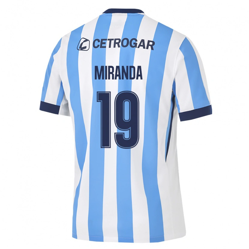 Danxen Bambino Maglia Leonel Miranda #19 Azzurro Bianco Nero Kit Gara Home 2026/27 Maglietta