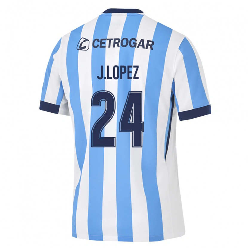 Danxen Bambino Maglia Julian Lopez #24 Azzurro Bianco Nero Kit Gara Home 2026/27 Maglietta
