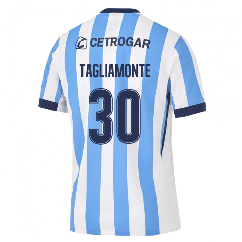 Danxen Bambino Maglia Matías Tagliamonte #30 Azzurro Bianco Nero Kit Gara Home 2026/27 Maglietta