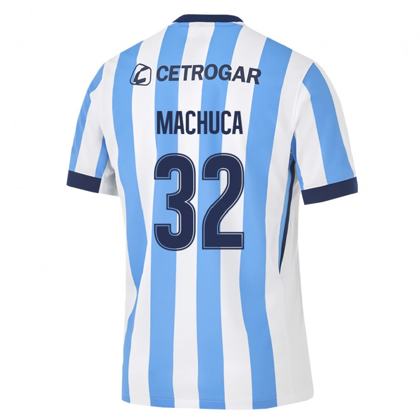 Danxen Bambino Maglia Elias Machuca #32 Azzurro Bianco Nero Kit Gara Home 2026/27 Maglietta