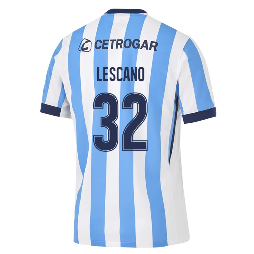Danxen Bambino Maglia Macarena Lescano #32 Azzurro Bianco Nero Kit Gara Home 2026/27 Maglietta