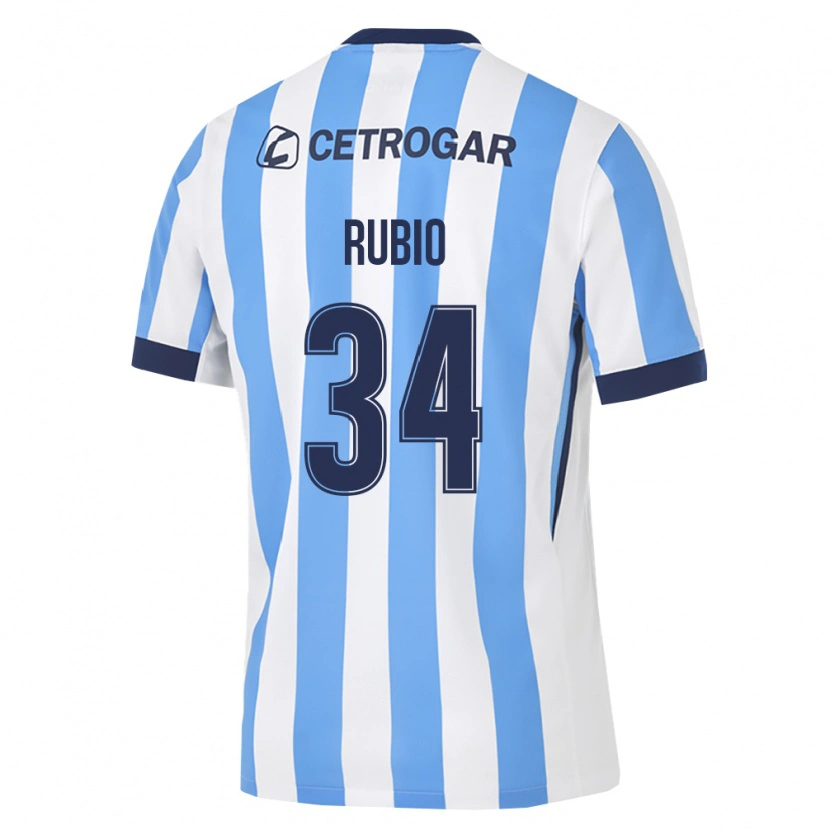 Danxen Bambino Maglia Tobías Rubio #34 Azzurro Bianco Nero Kit Gara Home 2026/27 Maglietta