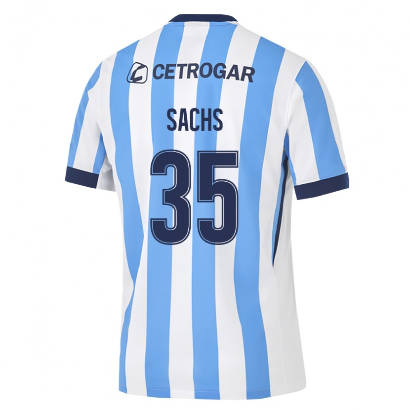 Danxen Bambino Maglia Adriana Sachs #35 Azzurro Bianco Nero Kit Gara Home 2026/27 Maglietta