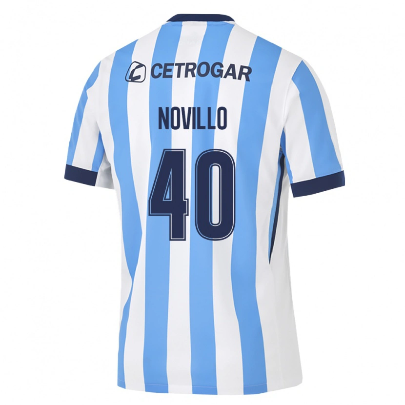 Danxen Bambino Maglia Joaquin Novillo #40 Azzurro Bianco Nero Kit Gara Home 2026/27 Maglietta