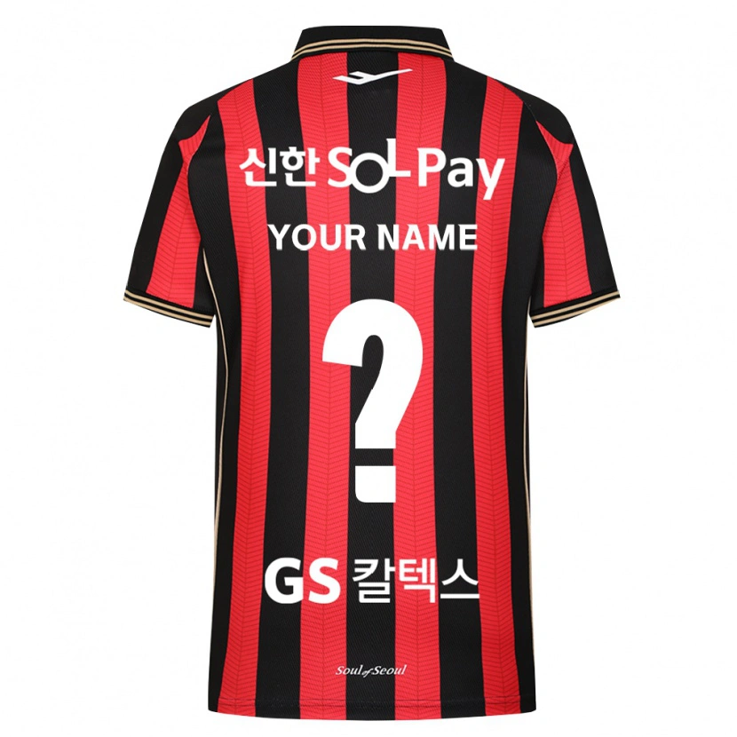 Danxen Bambino Maglia Il Tuo Nome #0 Rosso Bianco Nero Kit Gara Home 2026/27 Maglietta
