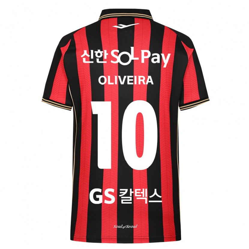 Danxen Bambino Maglia Anderson Oliveira #10 Rosso Bianco Nero Kit Gara Home 2026/27 Maglietta