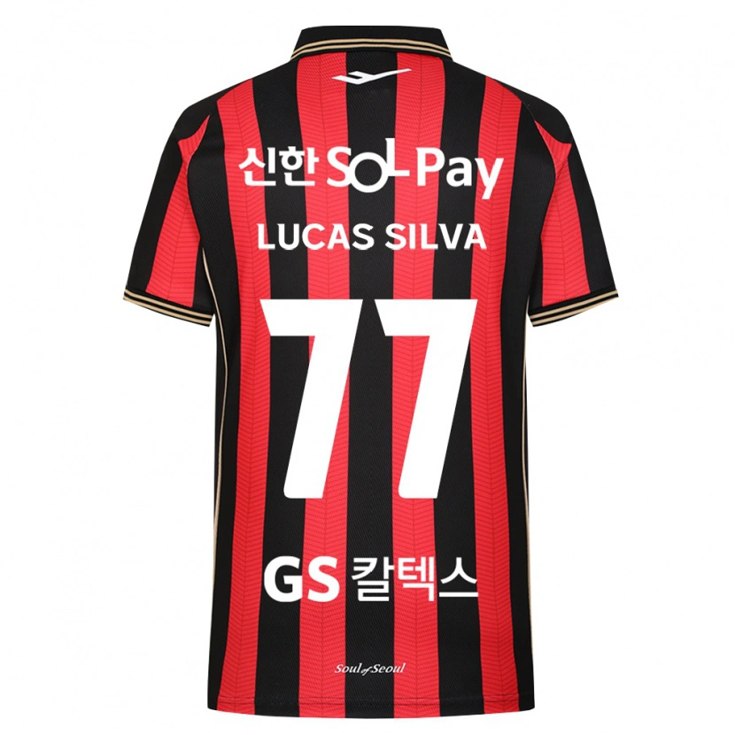 Danxen Bambino Maglia Lucas Silva #77 Rosso Bianco Nero Kit Gara Home 2026/27 Maglietta