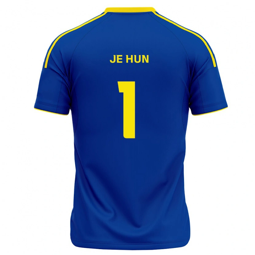 Danxen Bambino Maglia Je-Hun Youn #1 Blu Reale Giallo Kit Gara Home 2026/27 Maglietta